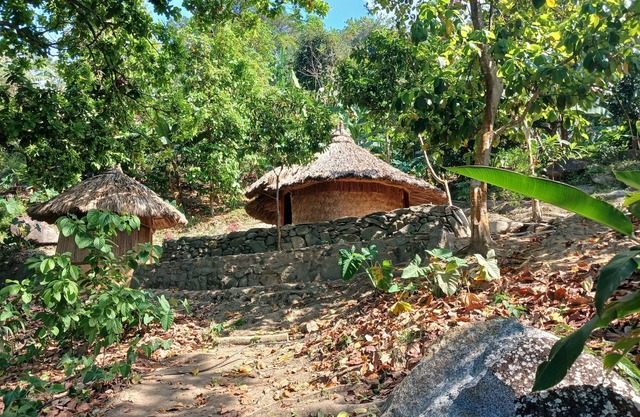 Maison indigène avec cascade privée et salle à vivre tout équipée !