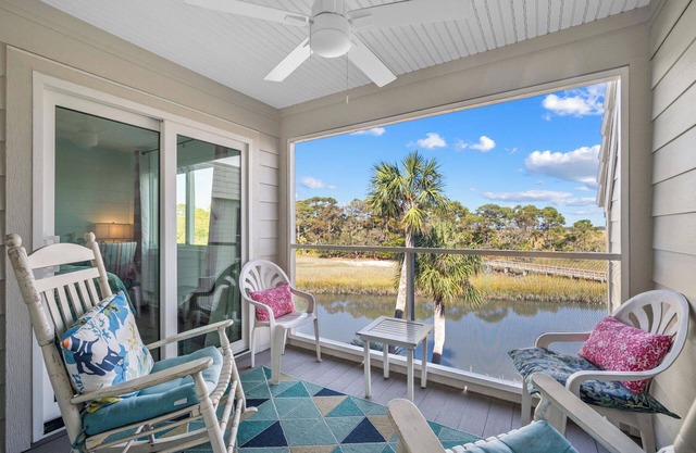 Marsh Views, Pet Friendly, On the Canal - 168 Beach Club Villa