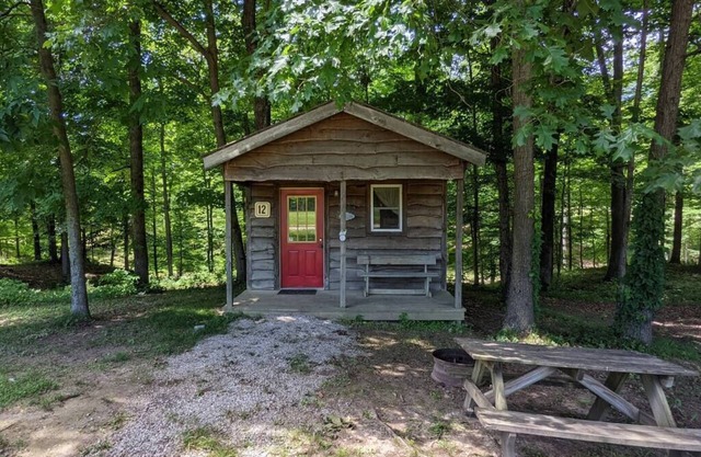 Sleeping Cabin 12, pas de salle de bain, accès au pavillon de douche