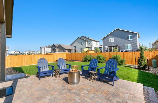 Mead Vacation Rental Fenced Backyard and Fire Pit!