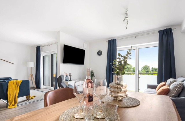 Meerzeit - shower room, covered balcony, garden furniture, TV, washing machine