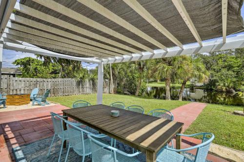 Merritt Island Home Fire Pit and Canal Access!