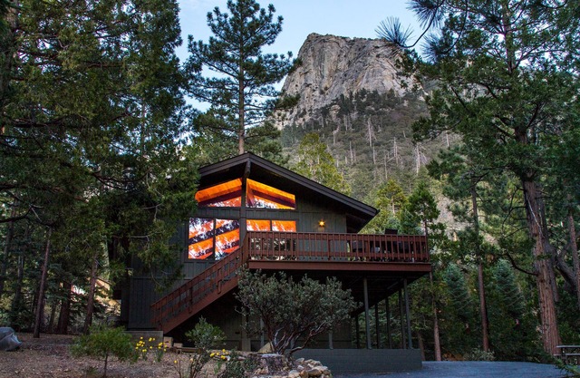 Cabine moderne et haut de gamme avec des vues spectaculaires dans la vallée de Fern - Lazy Arrow Lodge