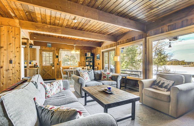Million-Dollar View: Waterfront Cabin in Bridgton!