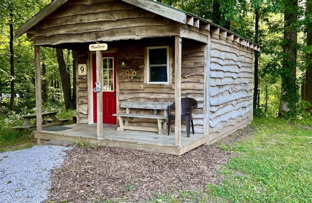 Sleeping Cabin 9, pas de salle de bain, accès au pavillon de douche