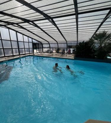 Mobil home confort XL,camping la pommeraie, piscine et océan, concarneau et pont aven