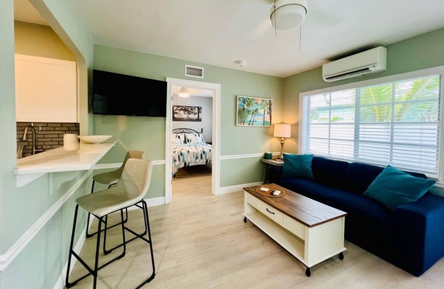 Modern 1 bedroom villa just five minutes to the beach!