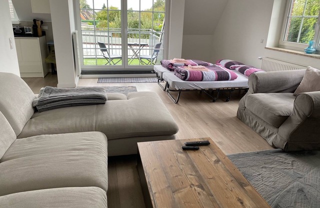 Modern and light-flooded apartment with large balcony