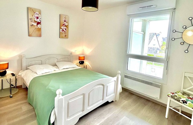 Appartement moderne à Étel, proche plage, 2 pièces avec parking privé