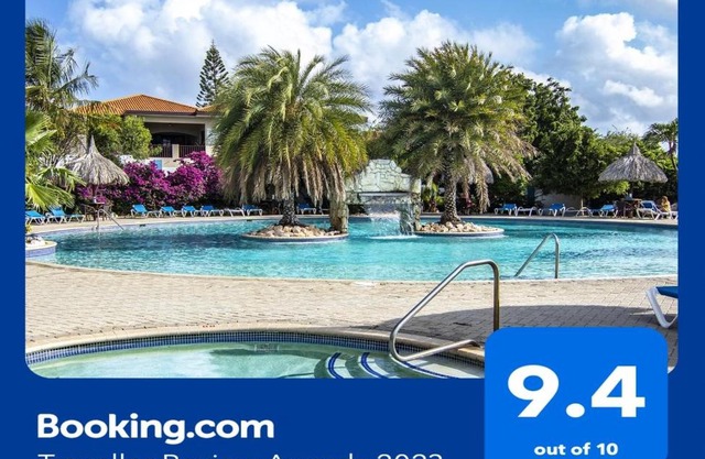 Modern appartement op resort Seru-Coral 4 pers 2 slpk met een groot zwembad