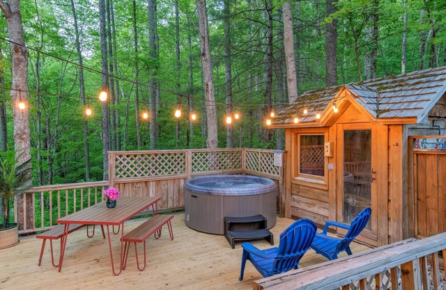 Modern Cabin: Hot Tub & Sauna - 25 to AVL - Fireplace, Porch Swings & Privacy