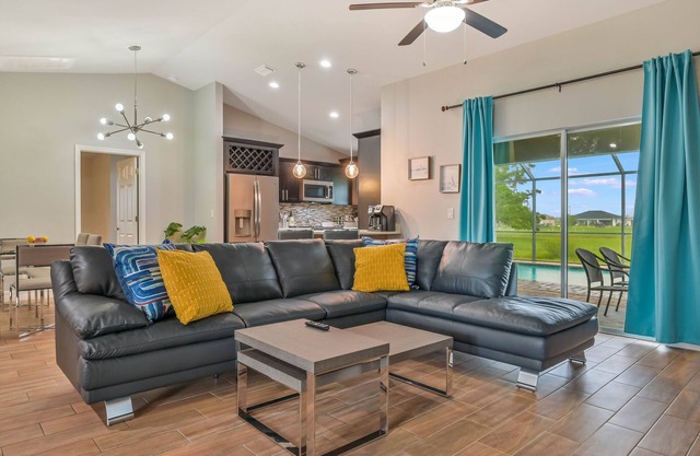Modern Coastal 3 Bedroom Villa with Salt Water Heated Pool & Office!