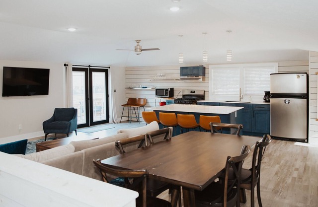 Modern coastal bungalow walking distance to beautiful Lake Michigan.