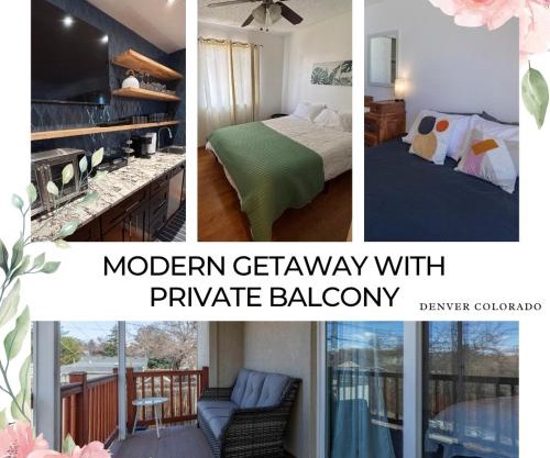 Modern Getaway with Private Balcony