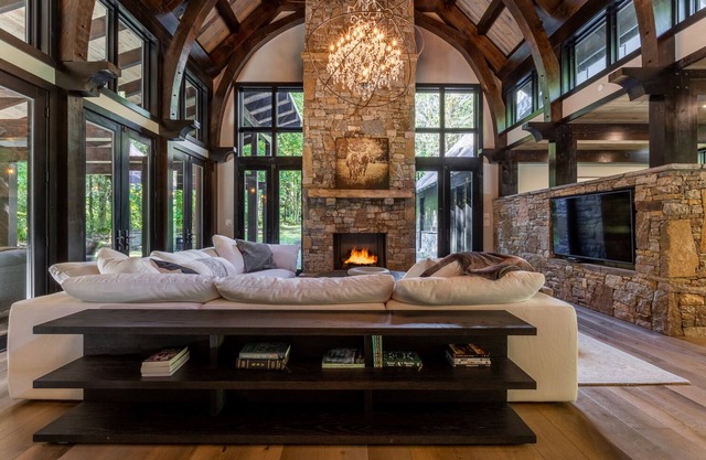 Modern Mountain Creekhouse | Stunning Home with Impeccable Architecture Fireplace, and Fire Pit