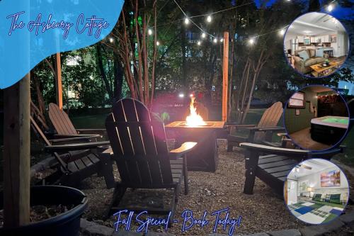Modern Pigeon Forge Gem Near Dollywood, Gatlinburg & Smokies - 2 Mins to Pkwy & Strip, Hot Tub, Fire Pit, Cable, Hi-Speed WiFi