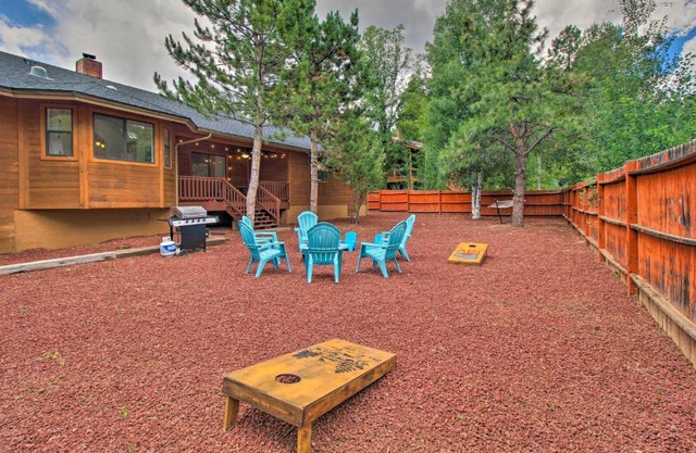 Modern Pinetop Cabin with Game Area, Deck and Fire Pit