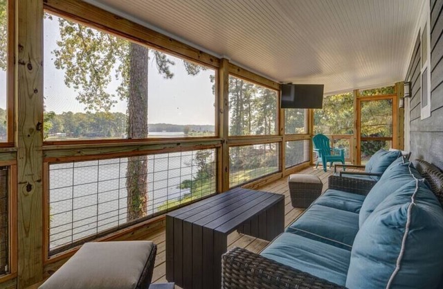Lake front with incredible game room!