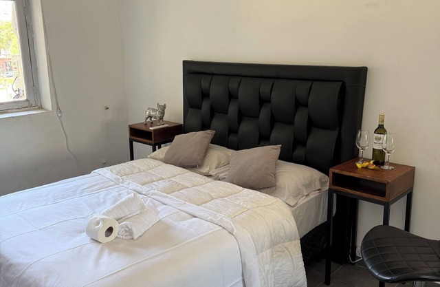 Modern room in old house