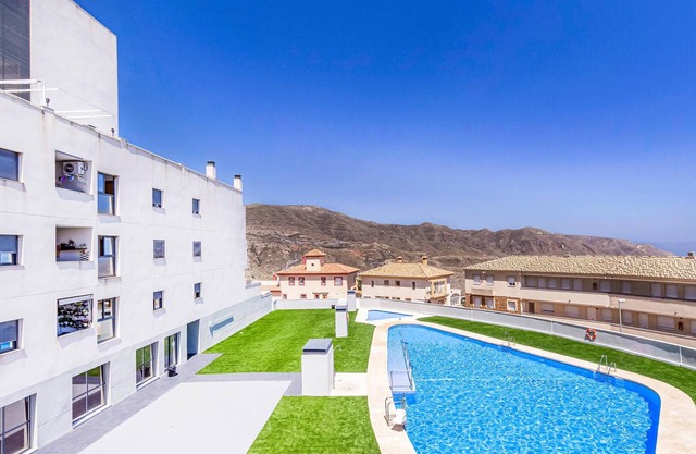 Modern vacation apartment near a golf course.