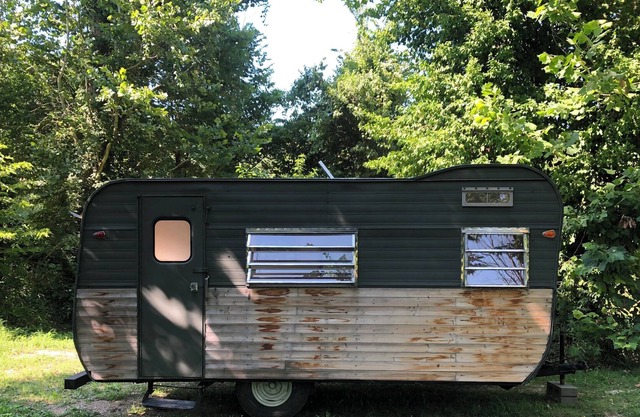 Modern Vintage Camper on a Farm w/ River View
