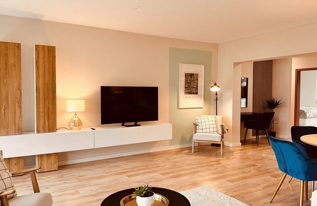 'Moderne Wohnung 89m2' avec balcon et Wi-Fi