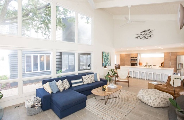Modernist Oasis is located in the beautiful North End of Virginia Beach