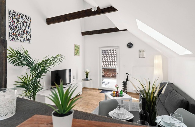 Charming vacation apartment/Herdecke center/3 persons/terrace/free parking/WLAN