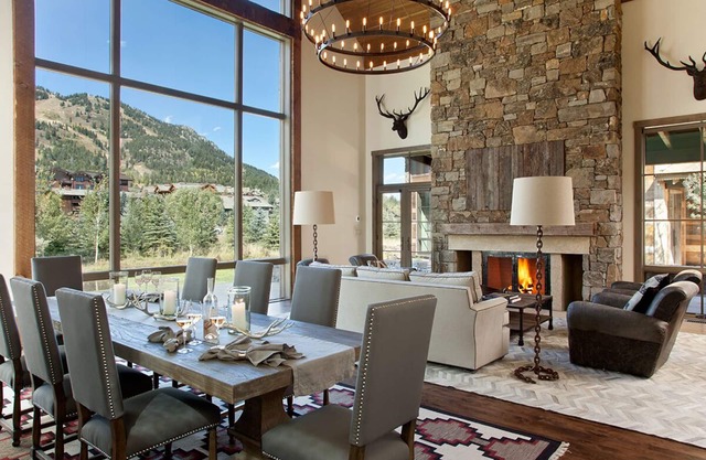 Maison de montagne moderne à la base de Jackson Hole
