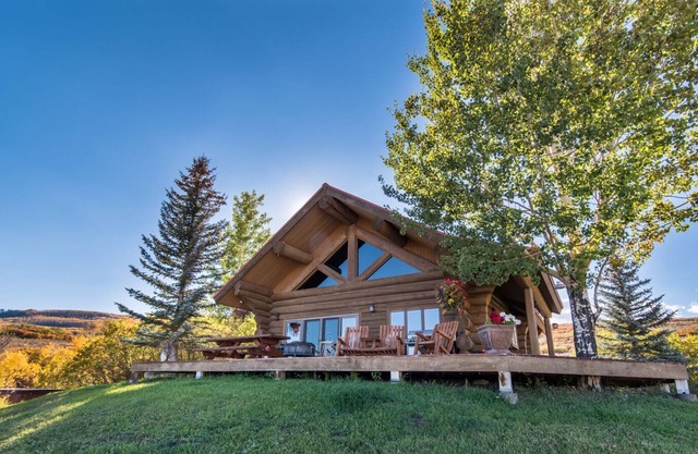 Ranch de montagne avec cabine et plage privée