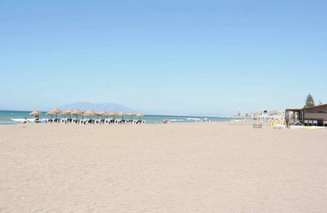 Sea views on the beach