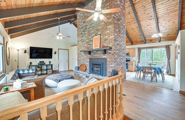 Mtn-View Home w/ Deck on 4 Acres in Windham