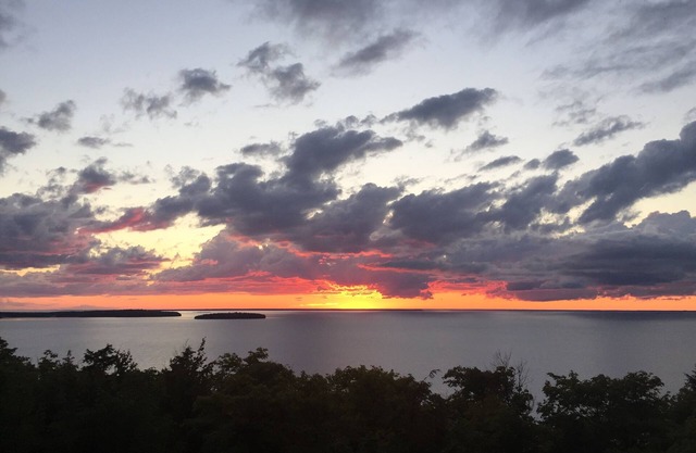Natures Window Stuff Bluff vue de Green Bay