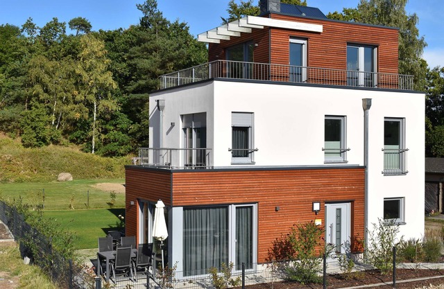 Naturpark-Ferienhaus-See-Fasssauna-Kamin-5 étoiles-110m² - maison de vacances Egret