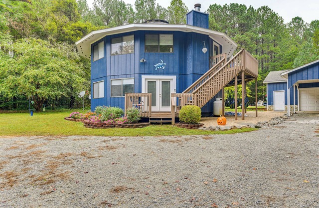 Near Lake Gaston: Unique Home w/ Deck & Fire Pit!