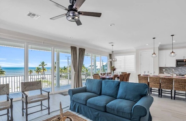 New 6-bed/6 bath house across from beach with amazing views