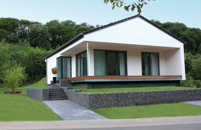NOUVEAU Maison de vacances moderne sur la Moselle, vue panoramique, 2 terrasses, jardin