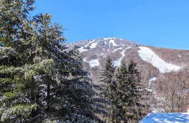 New! Mt Snow Condo. Walk to lifts, pool, Hot tub