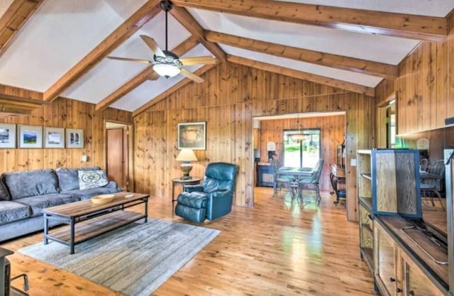 New sunroom windows at Claire de Lune Lake Home