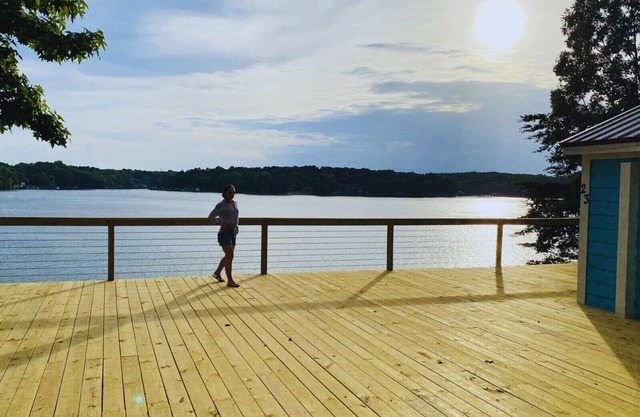 New Waterfront Cabin on the Large Sundeck #23