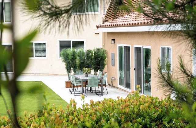 Newly built vacation home with a large backyard
