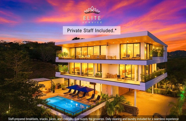 Newly Built Villa with Stunning 360° Ocean & Mountain Views, near the Beach!