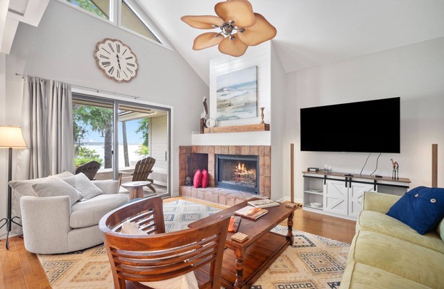 Newly Listed Bluff Villa with Creek and Golf Course Views