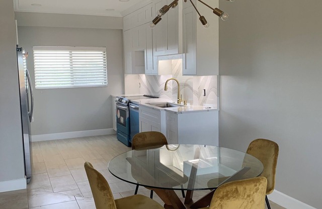 Newly remodeled Island condo with view of the Bay and short walk to beach.