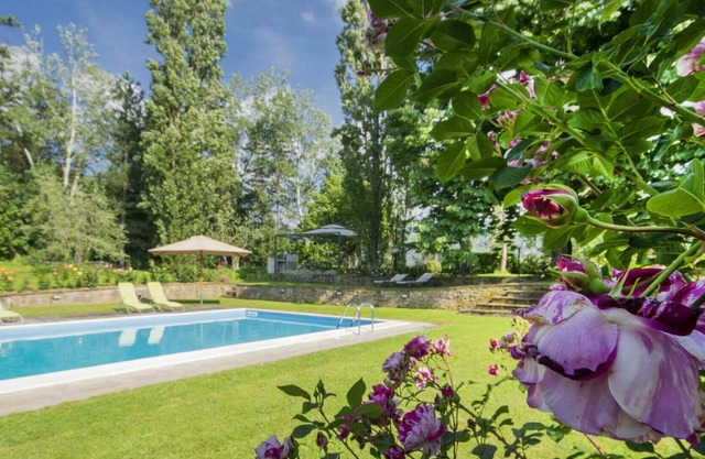 Bel appartement dans une maison de vacances avec WIFI, piscine, animaux admis et parking