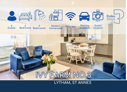 No 3 PolkaStays Ivy Farm Coach House Family Suite