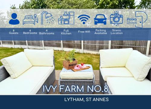 No 8 PolkaStays Ivy Farm Primrose Deluxe