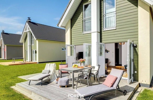 Nordic Lodge Büsum - terrace, fireplace, close to the beach and the North Sea