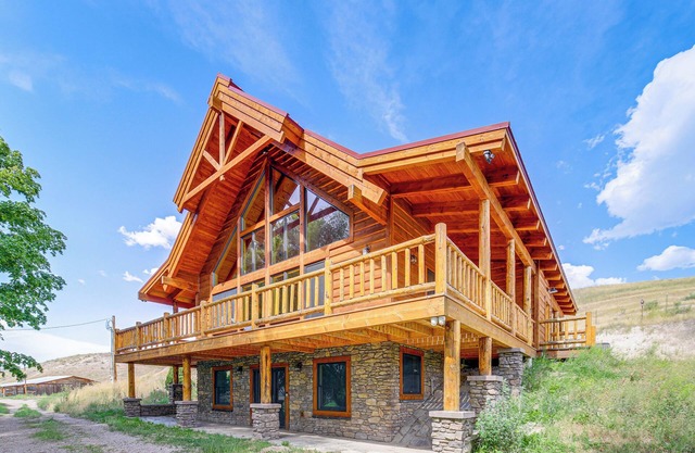 Nordic Style Lodge w/ Deck on 80 Acres in Arlee