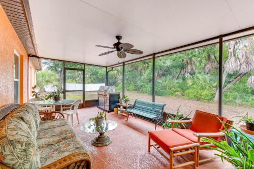 North Port Home with Charming Lanai about 7 Mi to Beach
